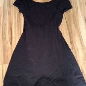Aerie Black Backless Dress